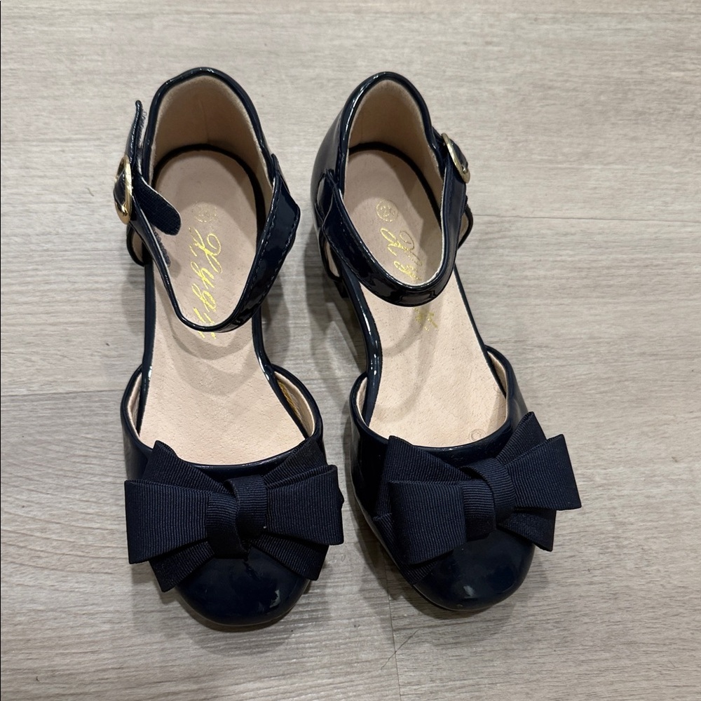 Stylish Navy Kids Shoes with Bow